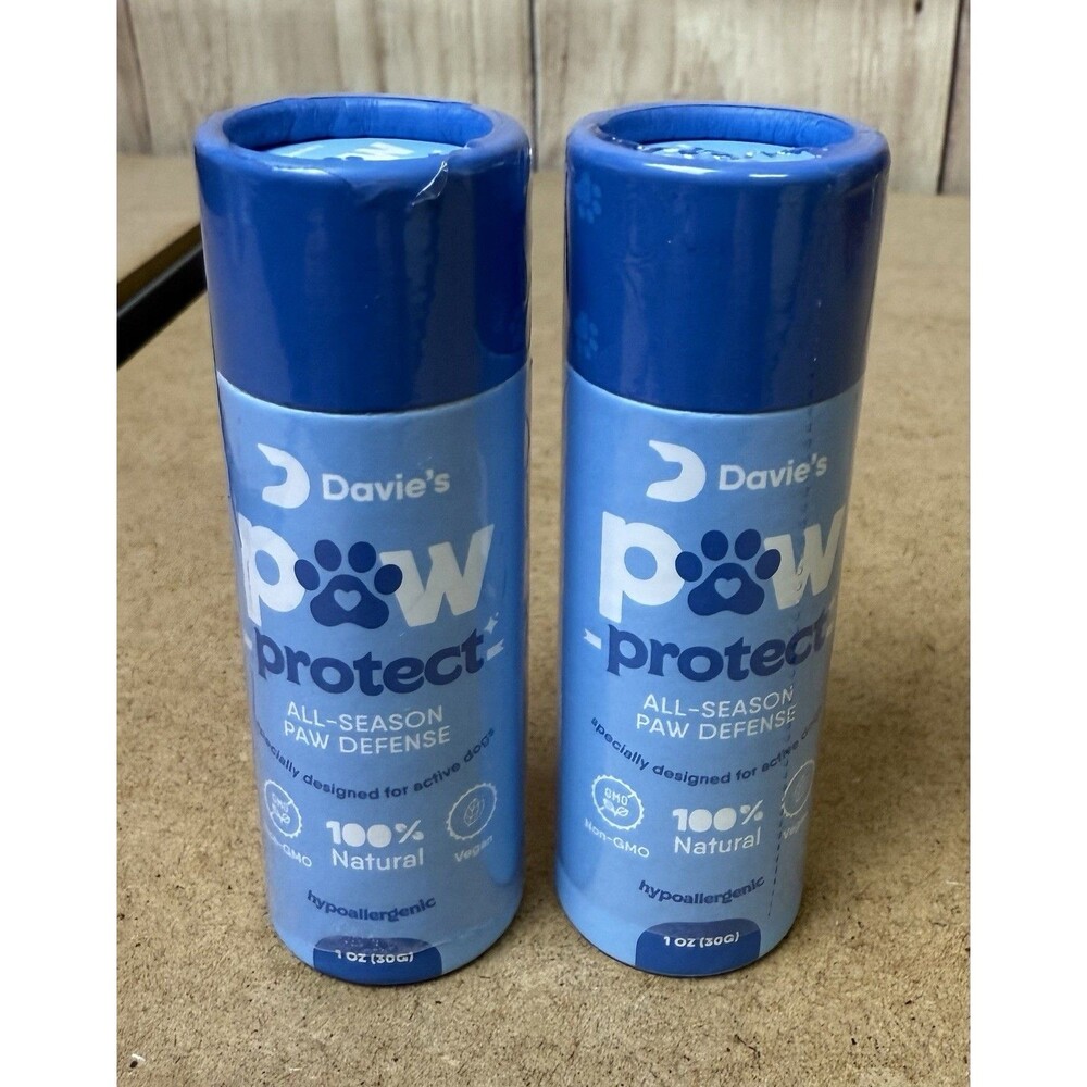 2x Davies Paw Protect Dog Nose & Paw Balm All-Season Lick Safe Protect & Hydrate